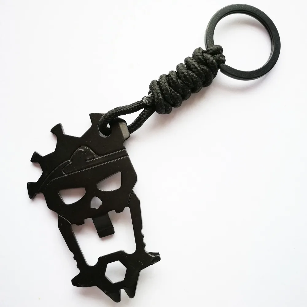 

High Quality Skull Multi-function Screwdrive Opener Home Kitchen Useful Keychain For Man Women Car Key Chain Key Ring Key Holder