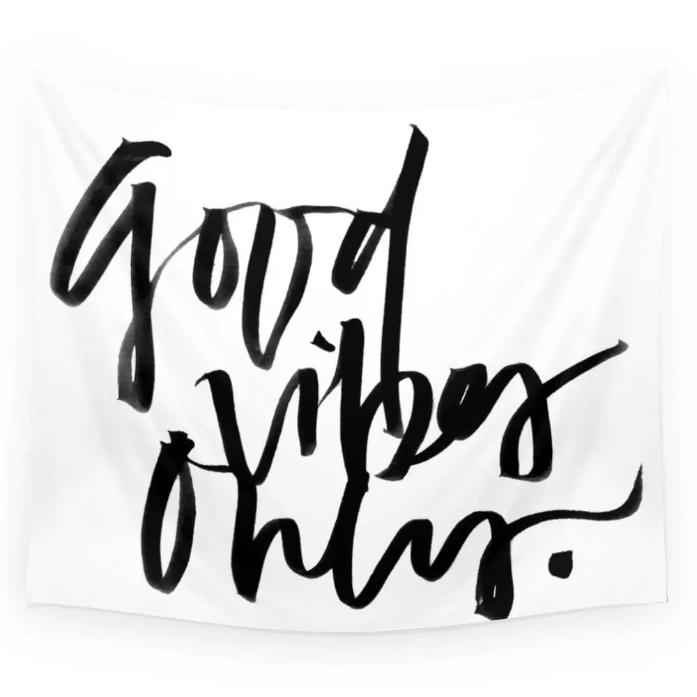 Модный Гобелен Мандала с надписью Good Vibes настенный гобелен украшение для комнаты
