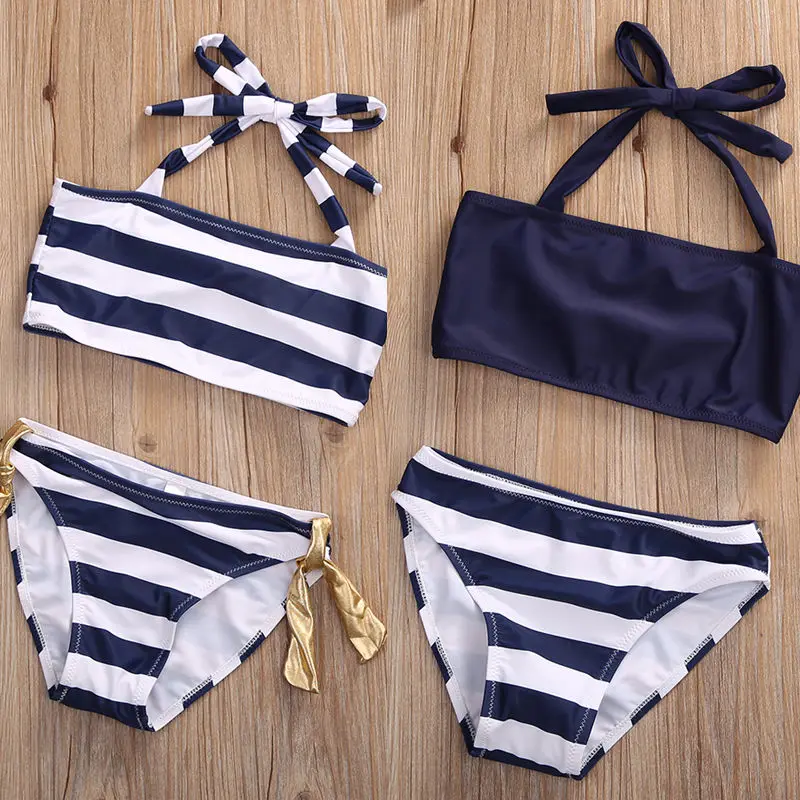 estate bambino delle ragazze dei capretti vestiti regolati bikini costumi da bagno costume da bagno beachwear costume della raga