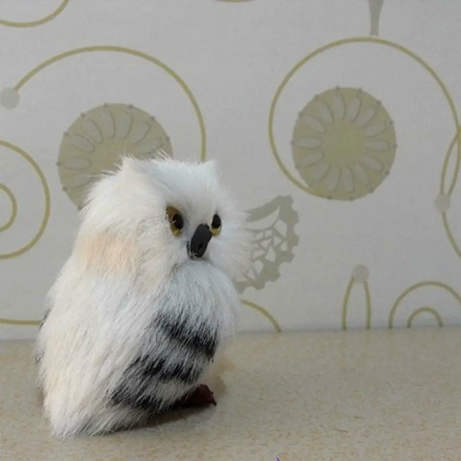 Горячая милый бренд стиль моделирование Снежный белый плюш Hedwig игрушка сова кукла фестиваль подарок декор висячие украшения