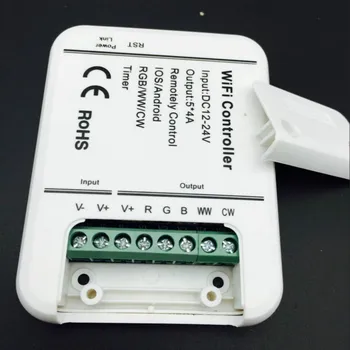 

16Million colors Wifi 5channels RGB/WW/CW led controller smartphone control music and timer mode magic home wifi led controller