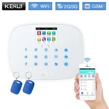 KERUI W193 3g WiFi GSM RFID карта сенсорный экран Android IOS приложение дистанционное управление сигнализация домашняя охранная сигнализация белая черная панель
