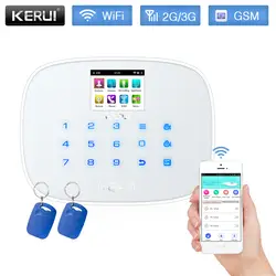 KERUI W193 3g WiFi Радиочастотная Идентификация GSM карта сенсорный экран Android IOS приложение пульт дистанционного управления сигнализация домашняя