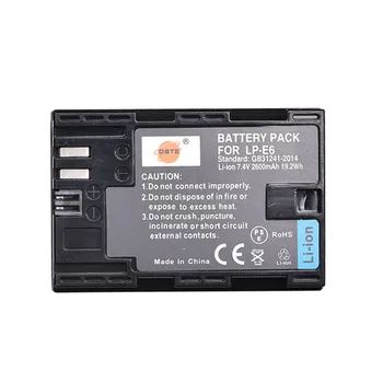 

DSTE Replacement for LP-E6 Li-ion Battery Compatible Canon EOS 5D Mark II,5DS,5DS R,6D,7D,60D,60Da,70D,80D,90D,XC10