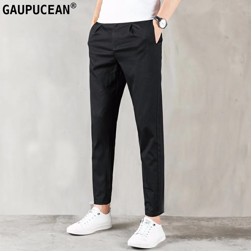 Men ANKLE Length Trousers 98% Cotton 2% Spandex Summer