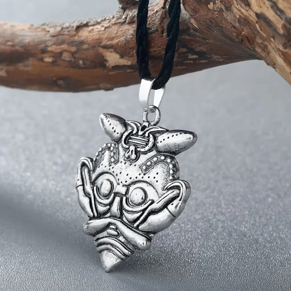 Kinitial The Mask of Loki подвеска с маской Odin Amulet Necklace Men скандинавский стиль|necklace jewelry|jewelry