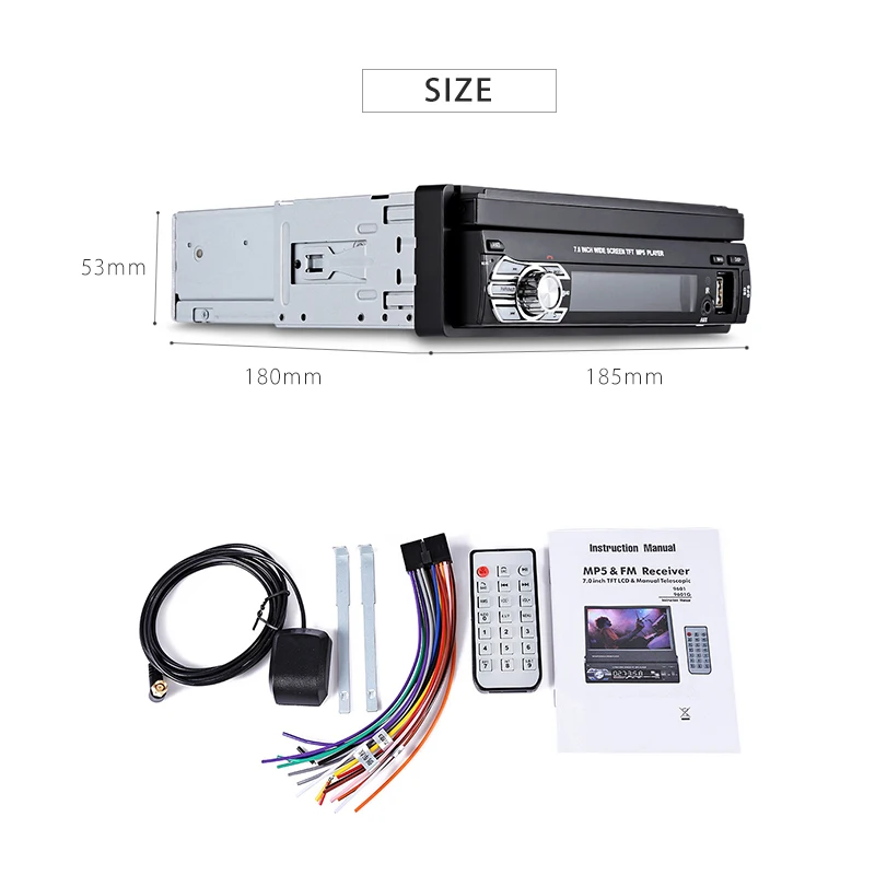 Zeepin 9601G Автомобильный мультимедийный плеер 7 0 дюймов сенсорный экран MP5 gps