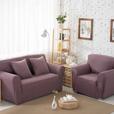 Вязаный хлопковый универсальный чехол для дивана, полностью кожаный чехол для дивана, все включено, ультра эластичный чехол для дивана - Цвет: SC008