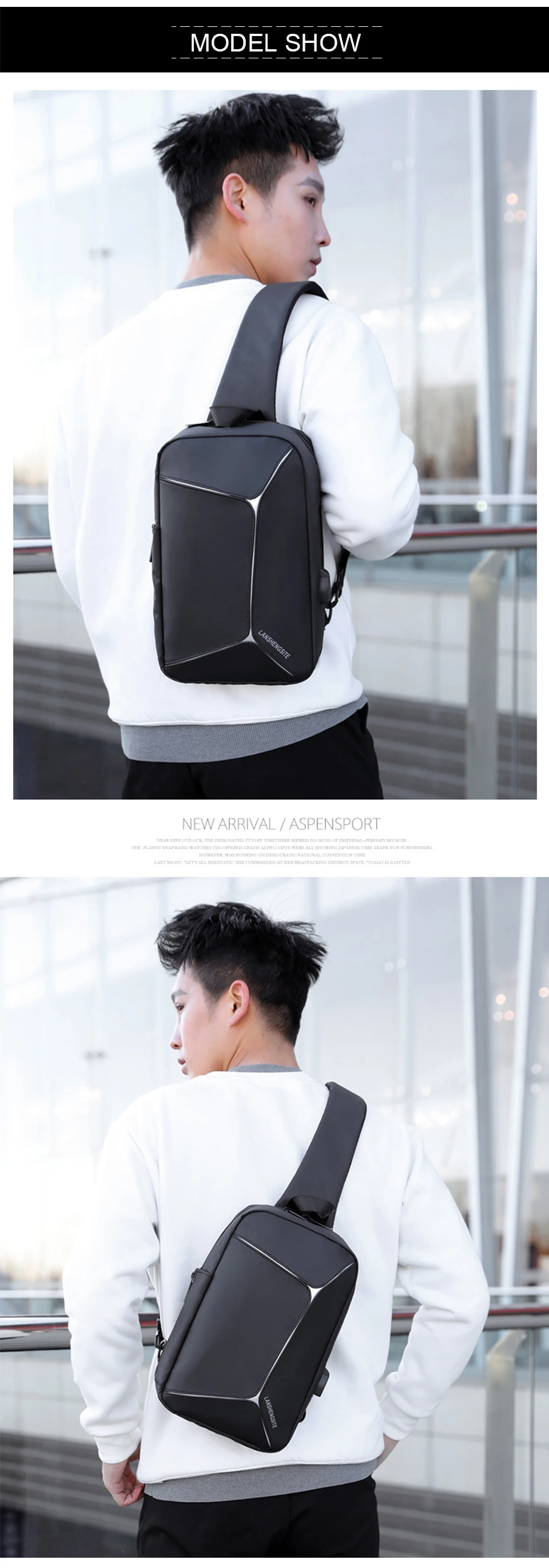 Crossbody Bags Chest Bag Men Shoulder Bag Male Messenger Women Waterproof Sac Bolsa Cross Body Business School Mens Strap Packs (24)