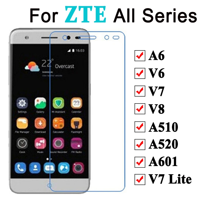 Защитное стекло для zte Blade A6 A601 V7 A520 A510 V8 Lite закаленное стекло A V 6 7 8 светильник 7V 8V защитная пленка