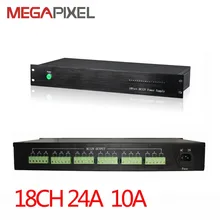 Адаптер питания для установки в стойку Питание 18Ch AC24V выход Мощность коробка 10A для видеонаблюдения ip-камеры безопасности