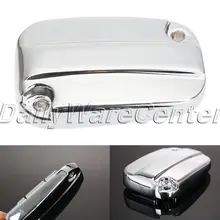 Aluminum Motorcycle Brake Fluid Reservoir Cap Cover for Harley Davidson Electra Glide Road King 2007 2014