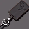 Peacekey Leather Key Case Cover Holder with Keychain For Renault Koleos Laguna 2 3 Megane 1 2 3 Sandero Scenic Captur Clio Duste ► Photo 1/4