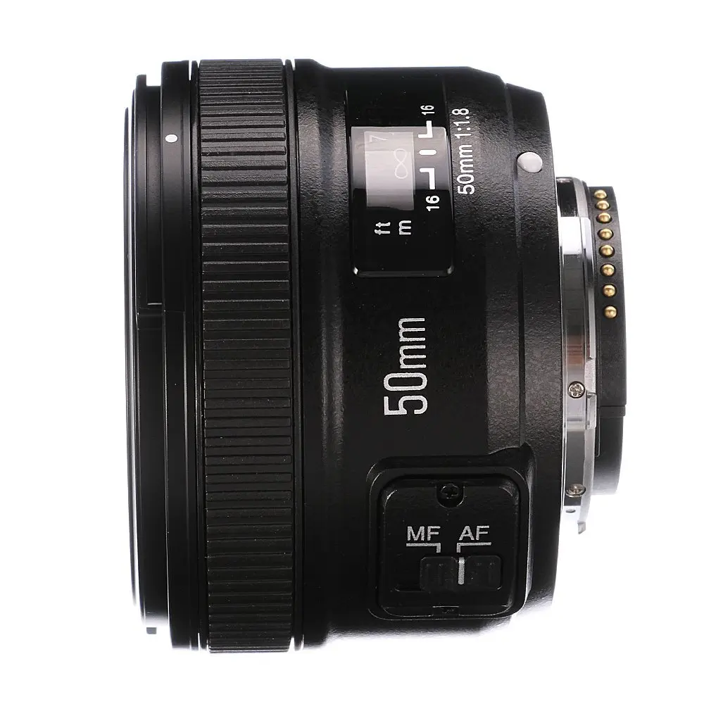 Объектив YONGNUO YN 50 мм объектив с автофокусом и большой апертурой для камер Nikon F1.8