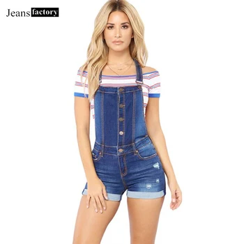 

Summer Rompers Womens Jumpsuit Female Short Plus Size Denim Short Overalls Sleeveless High Waist Casual Cowboy Jeans Playsuits
