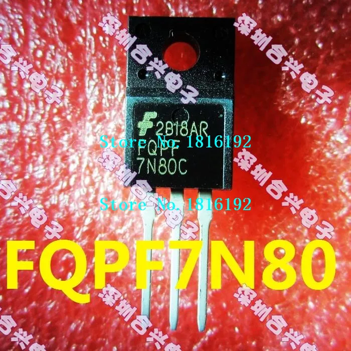 Бесплатная доставка 20 шт./лот FQPF7N80 FQPF7N80C 7N80C | Электронные компоненты и