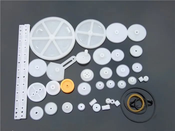 Образцов ABS пластиковый комплект передач 0,5 м смешанный 34 шт Различные шестерни s DIY игрушка робот-Мотор Модель аксессуары коробки передач