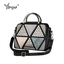 Ybyt marke 2017 neue patchwork mode niet saffiano handtaschen hotsale frauen shopping-pack lady schulter messenger crossbody taschen