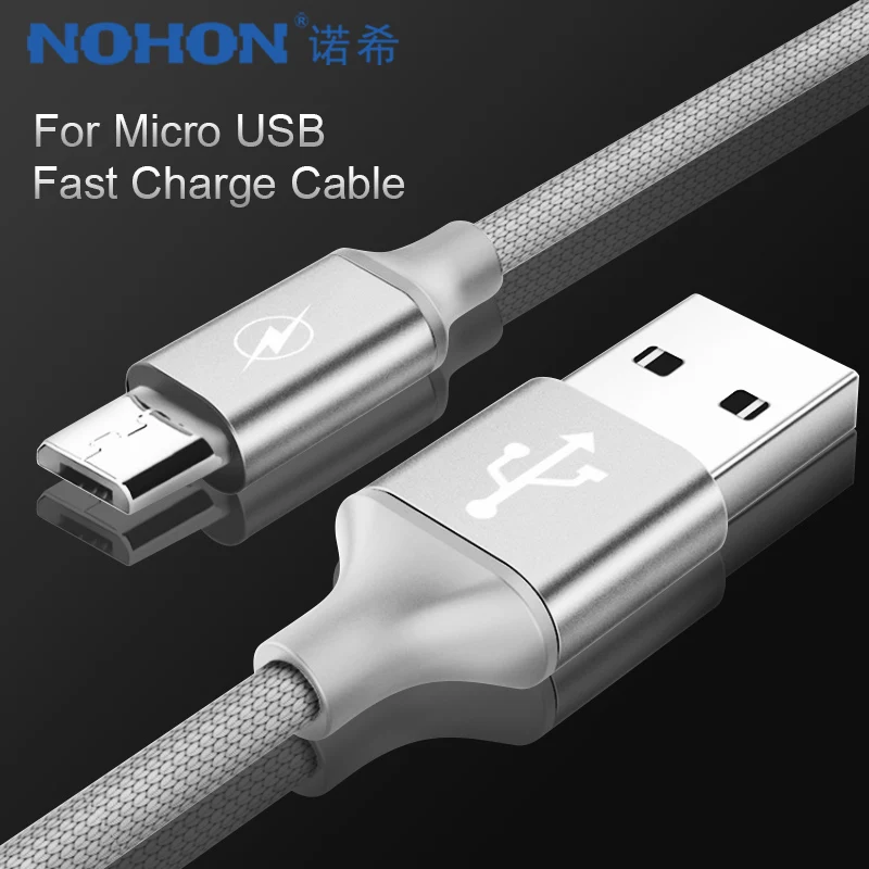 

NOHON Micro USB Fast Charging Sync Data Cable For Samsung S6 S7 Xiaomi Redmi Note 4 4X OPPO Andriod Phone Long Charger Cables 3M