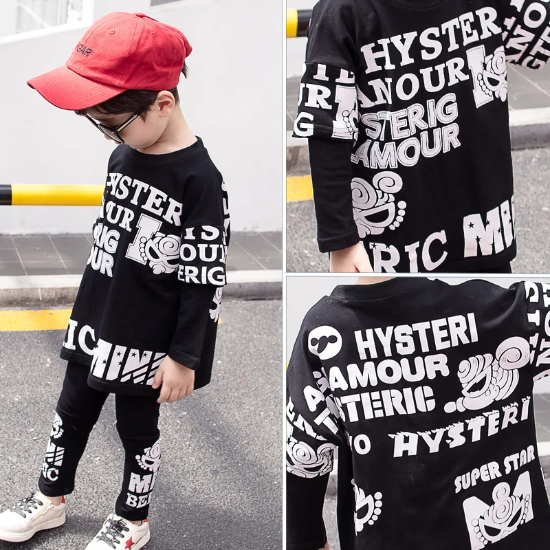 

Boys Clothes Autumn Kids Clothing Sets Full Sleeve Sweatshirt + Long Pants Children Outfit Sport Suits Toddler Spring Cartoon