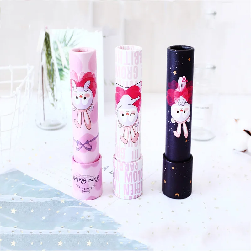 

Cartoon 3D Kaleidoscope Imaginative Fancy Colorful World Magic Ballet Rabbit Rotating Rotary Kaleidoscope Puzzle Children's Toys