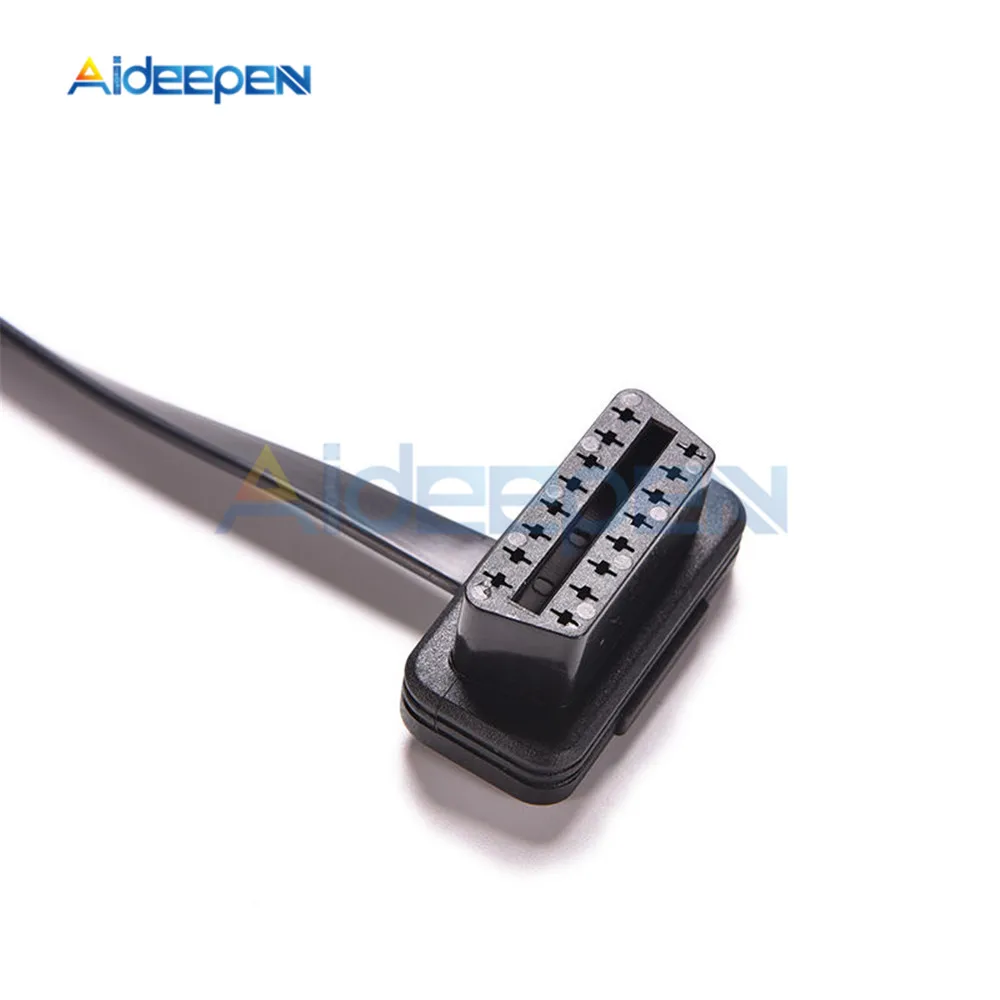 60 см ELM327 OBD2 16-контактный кабель-удлинитель для OBD2 OBDII автомобильный диагностический Соединительный адаптер удлинители