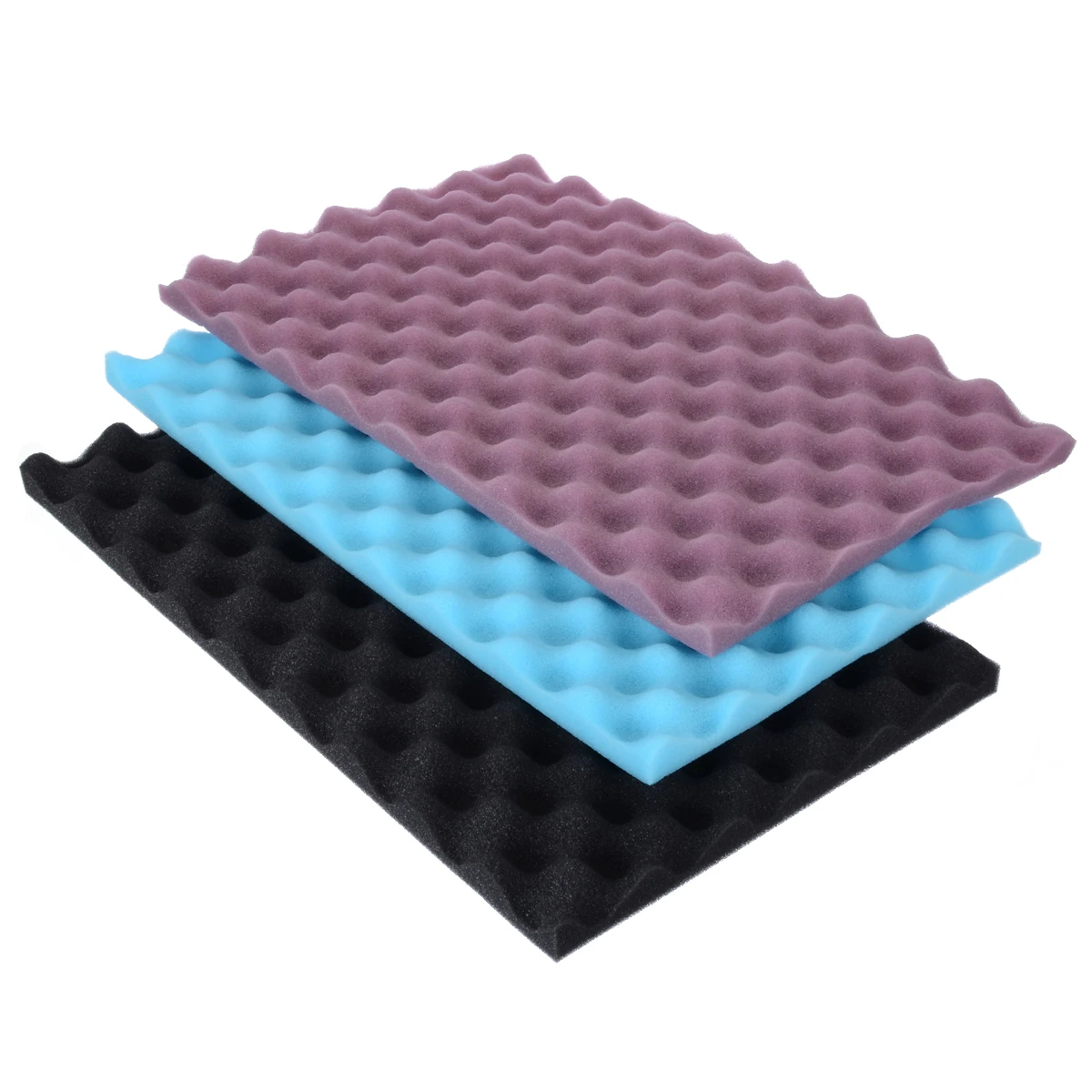 3pcs 450*280mm Lightweight Aquarium Media Filter System Foam Sponge Pads Flame Retardant Silencing Sponge Thickness 20mm