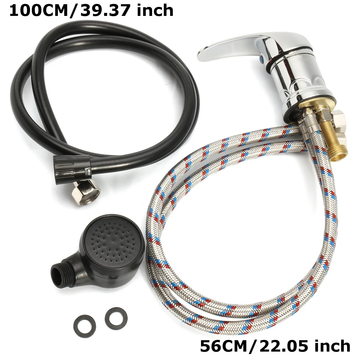 

Hot Cold Faucet Spray Hose Replacement Set Spa Beauty Salon Shampoo Bowl Sink Hair Salon Building Materials Accessories Bathroom