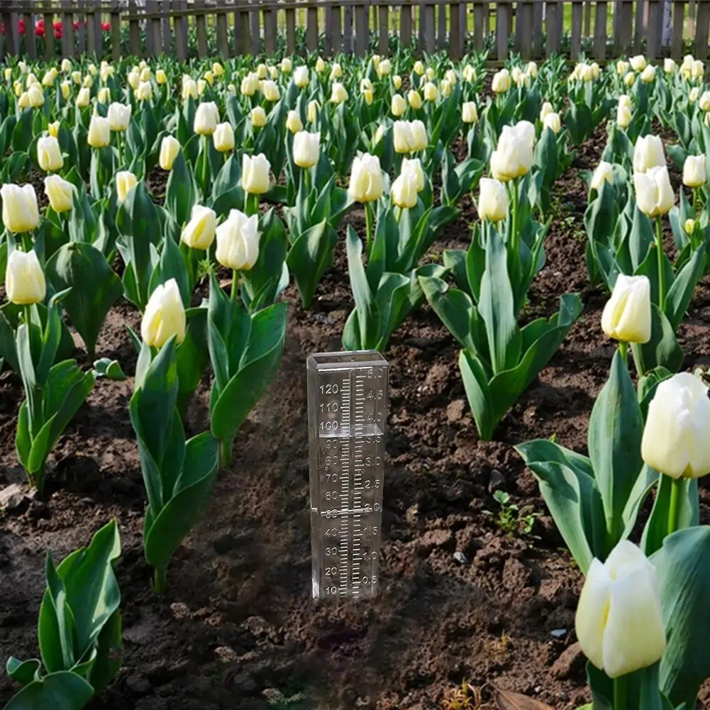 3 шт. дождемер двойной масштаб 5 дюймов емкость садовый газон бытовой пластиковый прибор для измерения дождевой воды домашний пластиковый водомер