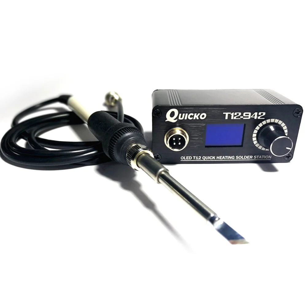 portable arc welder T12-942 OLED MINI soldering station Digital electronic welding iron DC Version Portable without power supply QUICKO rework station