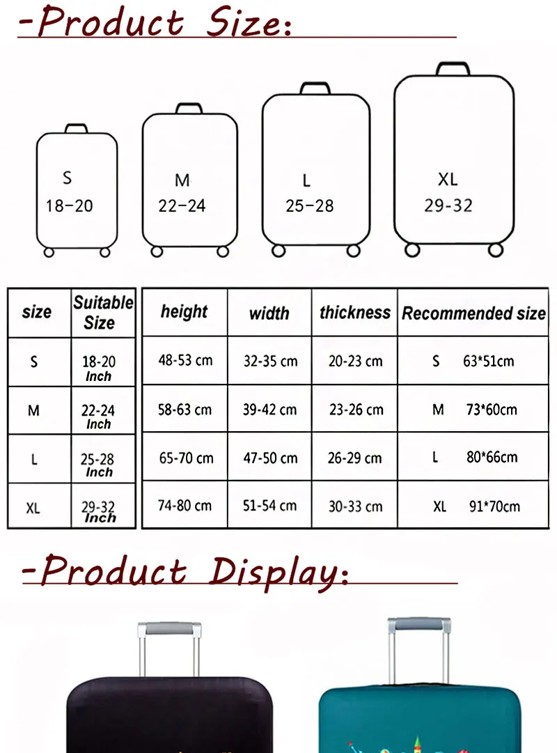 Карта мира дорожный костюм чехол защитный чехол стиль багажный чехол Аксессуары для путешествий Эластичный Чемодан пылезащитный чехол для 18'-32'