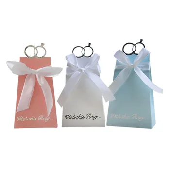 

European Diamond Ring And Joyful Candy Box Wedding Favors And Gifts Boxes Birthday Party Decoration For Guests