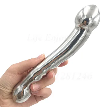 316L Stainless Steel G Spot Wand Massage Stick Heavy Anus Bead P-Spot Stimulator Plug Dildo Chastity Anal Sex Toy For Women Men 1