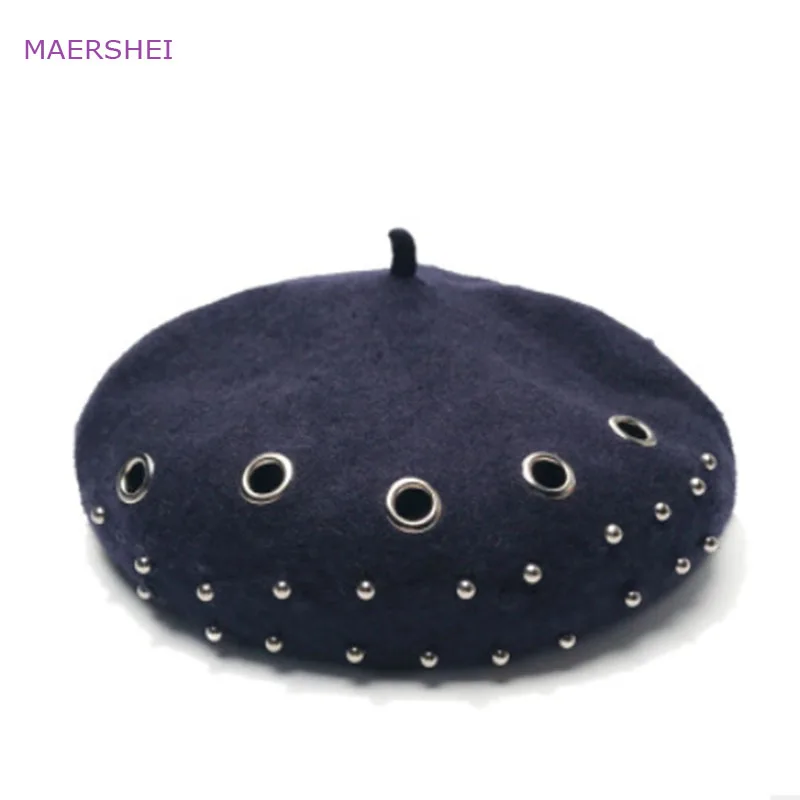 Online MAERSHEI Baskenmütze frauen herbst und winter wolle retro kunst maler kappe Japanischen süße wilde wolle hut Korean flut kappe