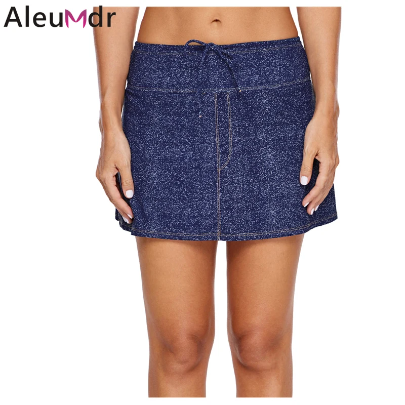 Aleumdr купальный костюм нижняя одежда для плавания 2019 Новая женская синяя