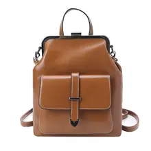 High Quality Retro Hasp Back Pack Bags PU Leather Backpack Women School Bags for Teenagers Girls Luxury Small Backpacks 2019 New High Quality Retro Hasp Back Pack Bags PU Leather Backpack Women School Bags for Teenagers Girls Luxury Small Backpacks 2019 New