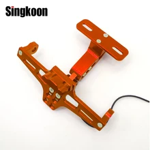 CNC мотоциклетные держатель номерного знака Рамка Кронштейн светодиодный свет для BMW F650GS F700GS F800GS XR 1000XR F800R GS 1200 мото BMW R1200R