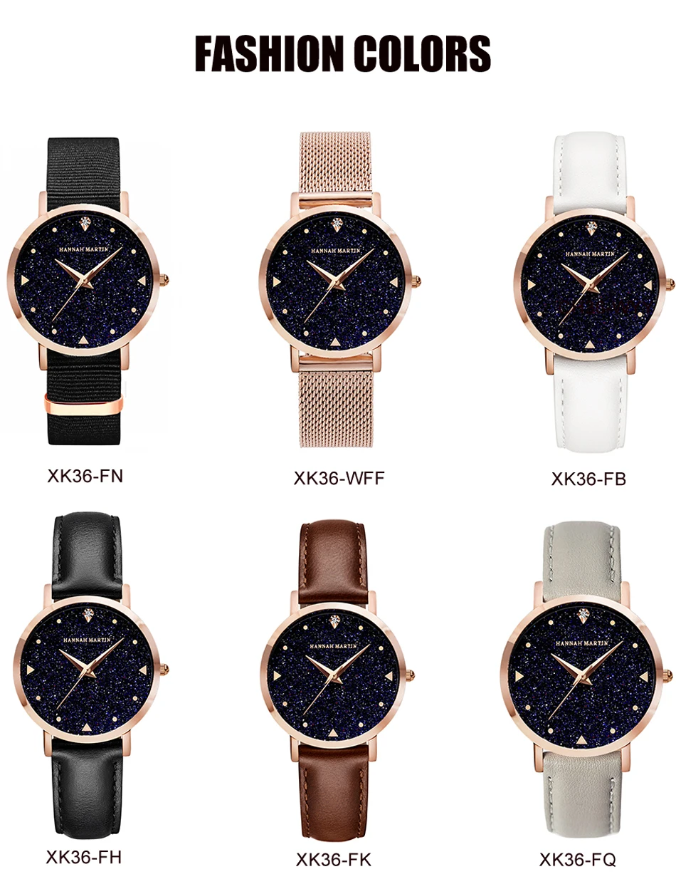 pulso senhoras à prova dflash água couro flash star dial relógio