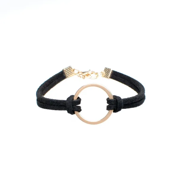 1 Piece Lot Karma Circle Plain Leather Bracelet In Wrap Bracelets 1 Piece Lot Karma Circle Plain Leather Bracelet