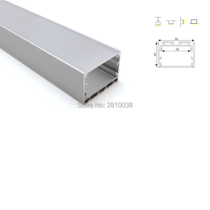 Perfil de Alumínio Perfil de Alumínio para Luzes Luzes de Parede Conjuntos 30x2 M e lot Led Strip Anodizado Prata u Estilo Led Habitação para 2 Conjuntos 30X2 m Lot led strip perfil