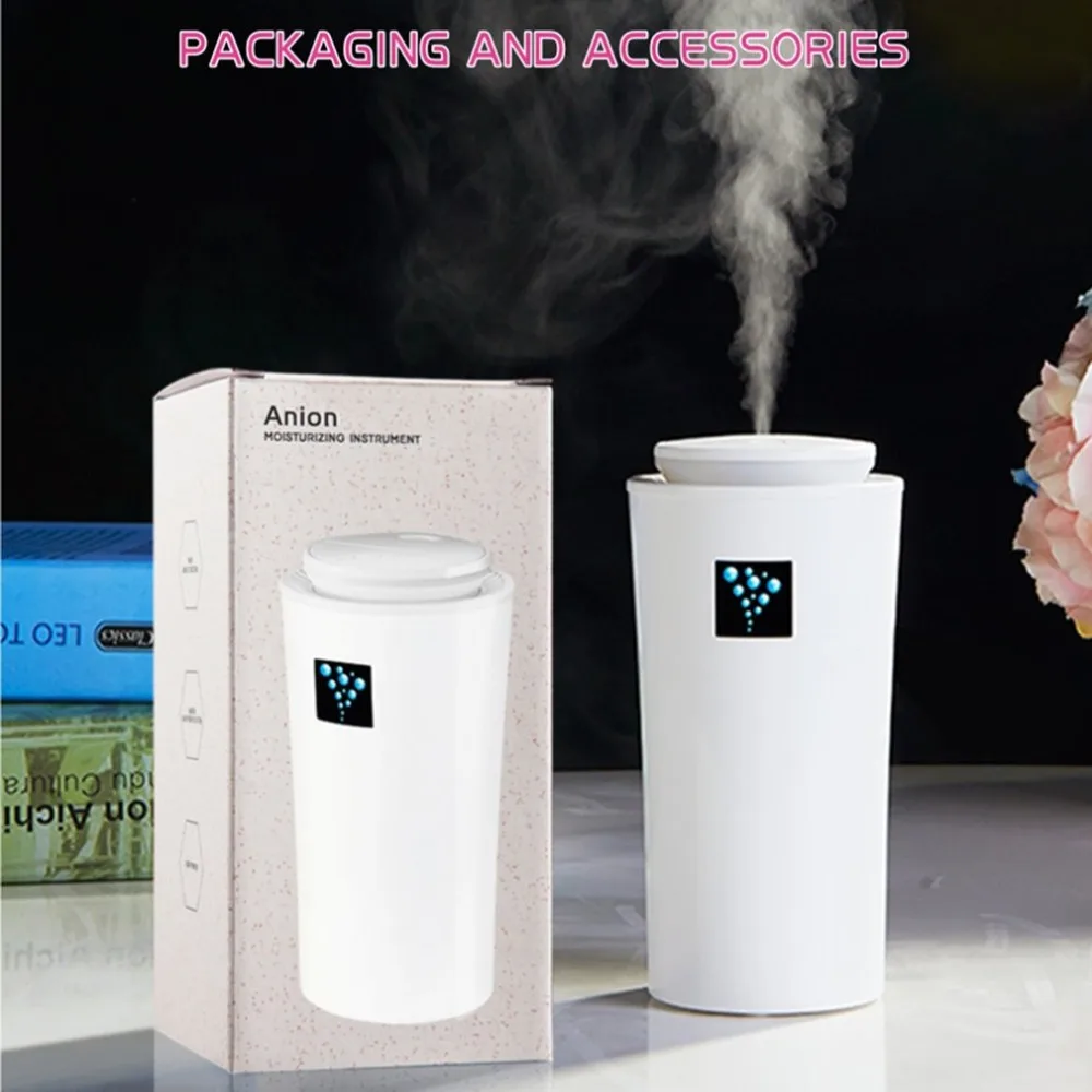 

Portable Home Car Air Humidifier 260ML Aroma Diffuser Skin Moisturizing Device USB Powered Air Fresher with LED Night Light