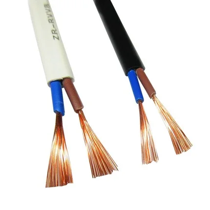 

Power line 2 core flat sheath monitoring charging line RVVB 2 core 20 18 17 AWG copper core flexible wire