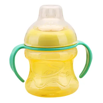 

200ml Cute Baby Cup Kids Children Learn Feeding Drinking Water Straw Handle Bottle mamadeira Sippy Training Cup Baby Feeding Cup