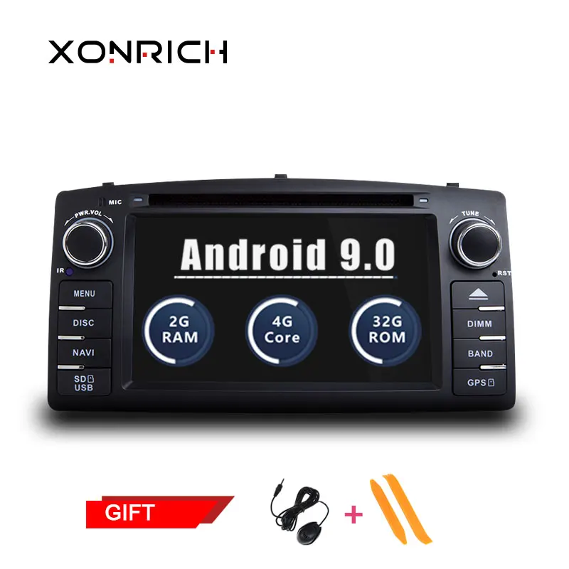 

Autoradio 2 din android 9.0 Car Multimedia Player For Toyota Corolla E120 BYD F3 Stereo GPS DVD Head Unit Navigation Wifi OBD