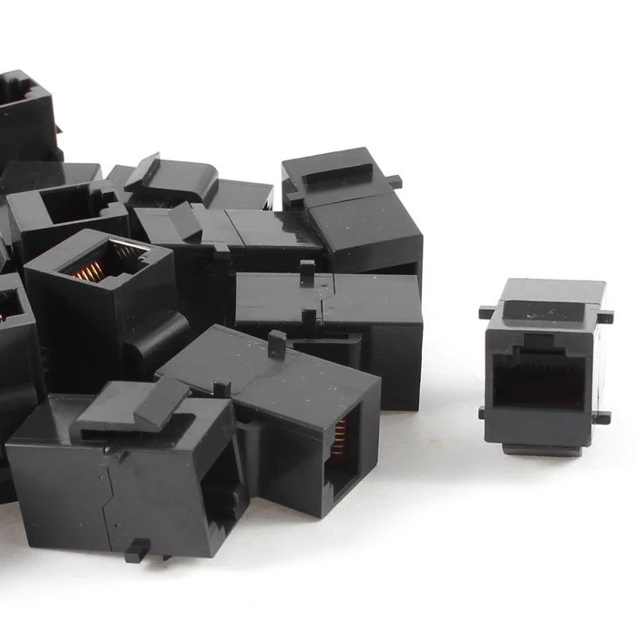 

10 Pcs Wholesale 17Pcs Snap Joint RJ45 8P8C Female to Female Ethernet Connector Coupler