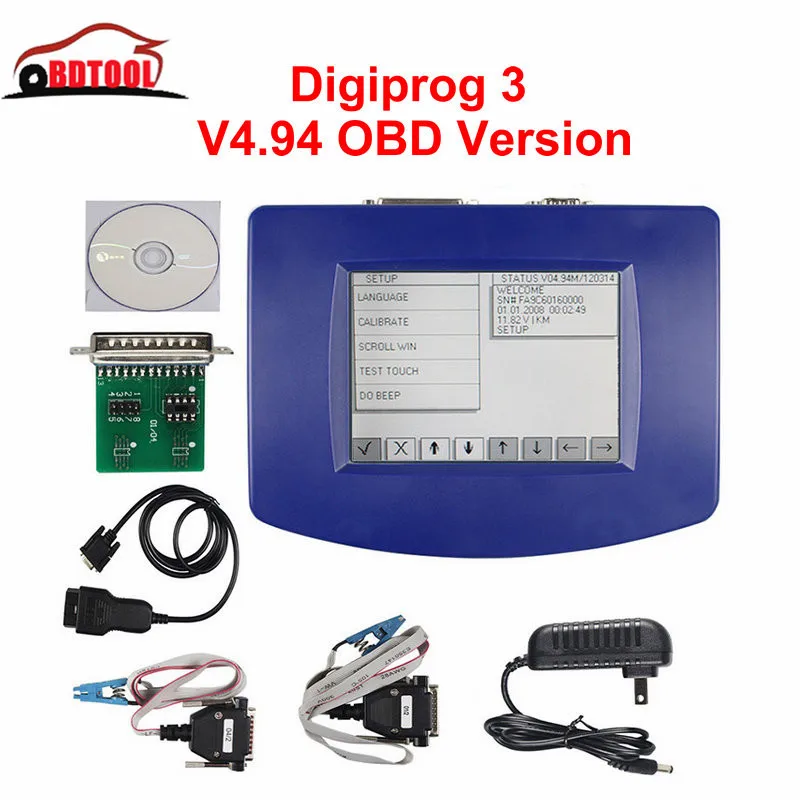 

Newest Odometer Correction Digiprog III OBD Cable Digiprog3 OBD V4.94 Correct Tool Digiprog 3 OBD Version