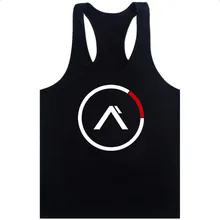 Новинка брендовая одежда Бодибилдинг Фитнес Мужская майка для тренировки без рукавов с принтом Стрингер Спортивное нижнее белье