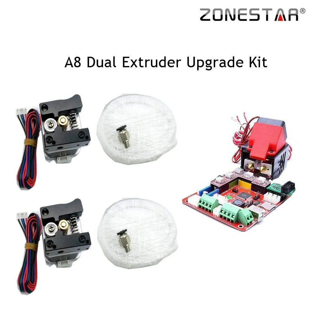 ZONESTAR 3D-принтеры DIY Kit обновление для двойной три 2 цвета-IN-1-OUT 3-в-1 из смешивания для RepRap P802 Z5 Z6 Z8 Z9 Z10 A8