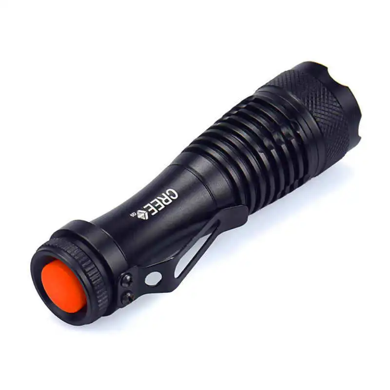 Q5 AA14500 3Mode ZOOM LED Super Bright Flashlight MINI Police Torch powerful led flashlight rechargeable 18650 #4A27 (5)