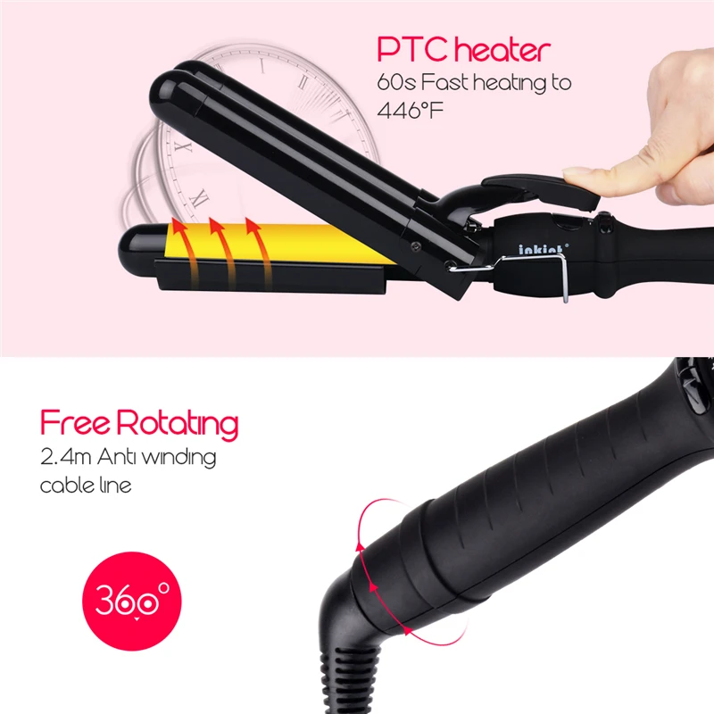 Портативный 25 мм Waver Deep Curly Hair Machine щипцы для завивки нагрева регулировка температуры Инструменты для укладки с термостойкими перчатками